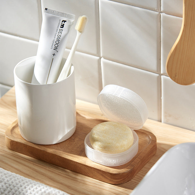 Travel Soap Case, Leak Proof Travel Soap Container, Silicone Soap Box with Drainage Layer