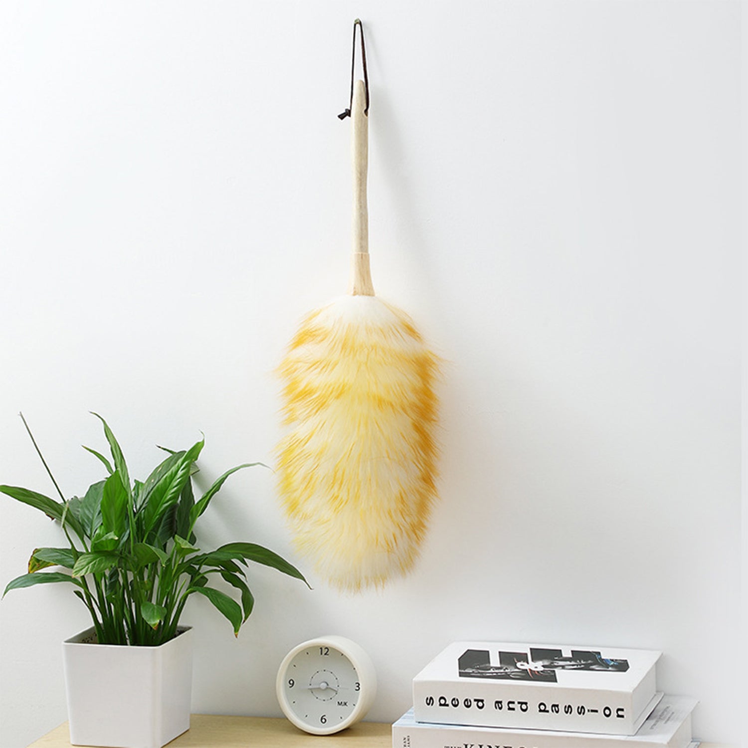 Duster Extendable 31-88 Inch, Anti-Static Flexible Head, Stainless Steel Pole for High Ceilings, Fans
