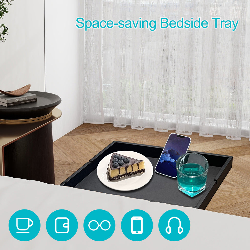 Bamboo Bedside Shelf Tray