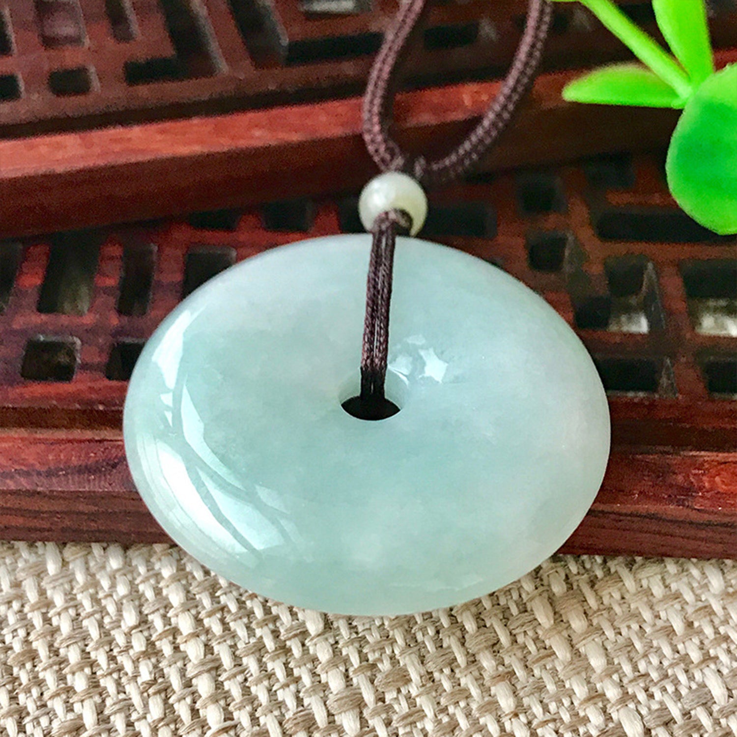 Ping An Buckle, Placket, Magnetic Buckle Brooch, Imitation Jade Tassel, Ancient Style Cheongsam