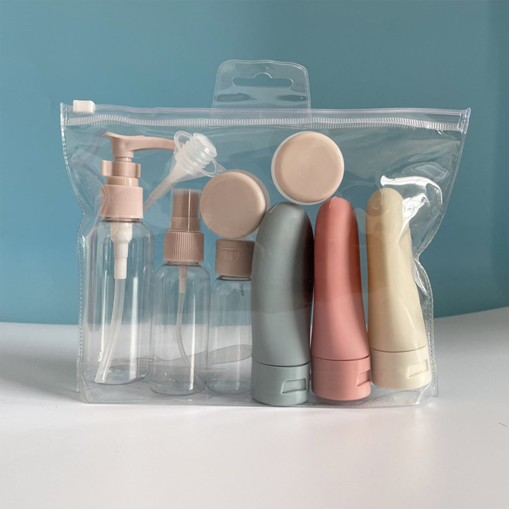 8 Pack Travel Bottles Set for Toiletries, TSA Approved Travel Containers Leak Proof Silicone Squeezable Travel Accessories