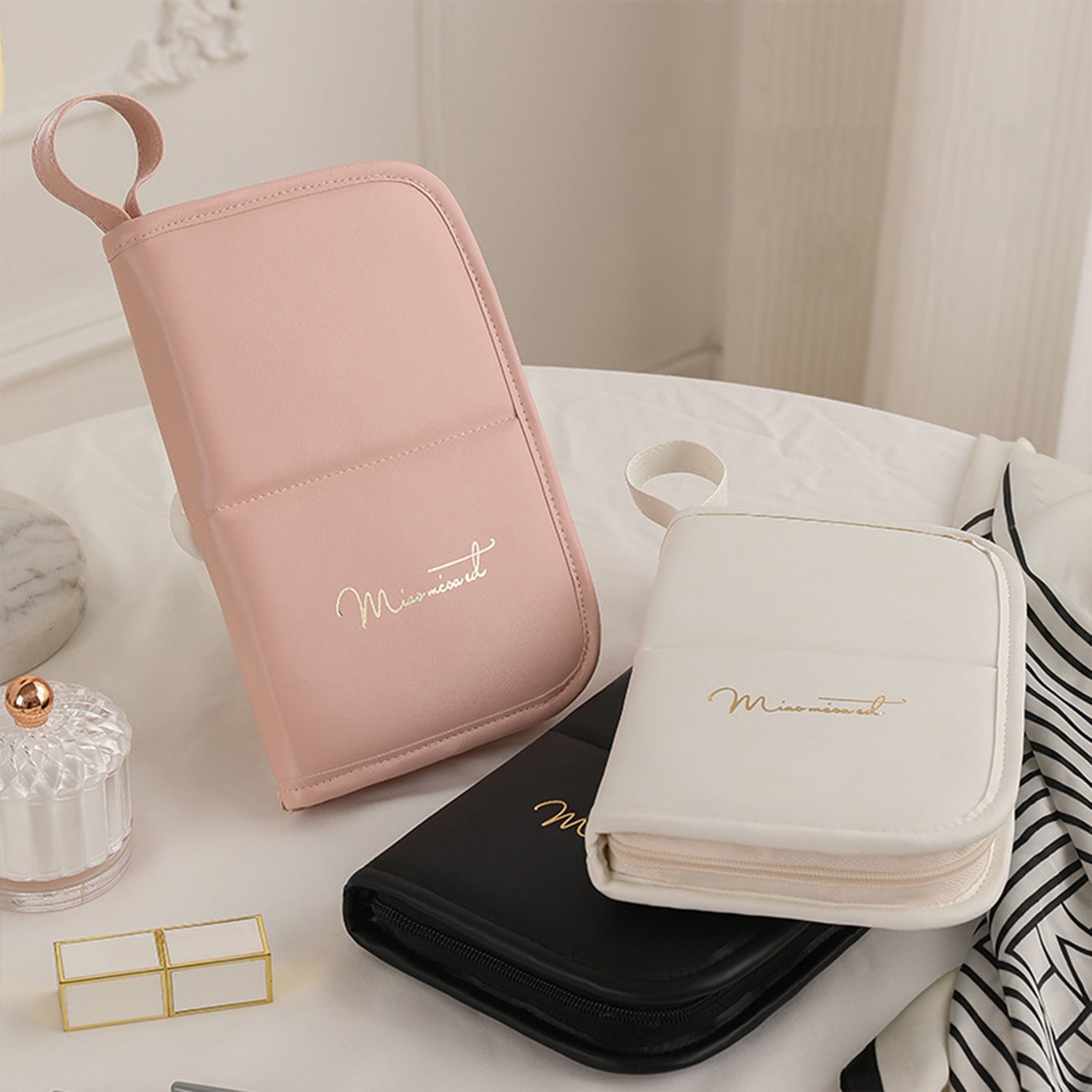 Makeup Bag Travel Cosmetic Bag Organizer Toiletry Bag Make Up Bags with Compartments for Women Girls
