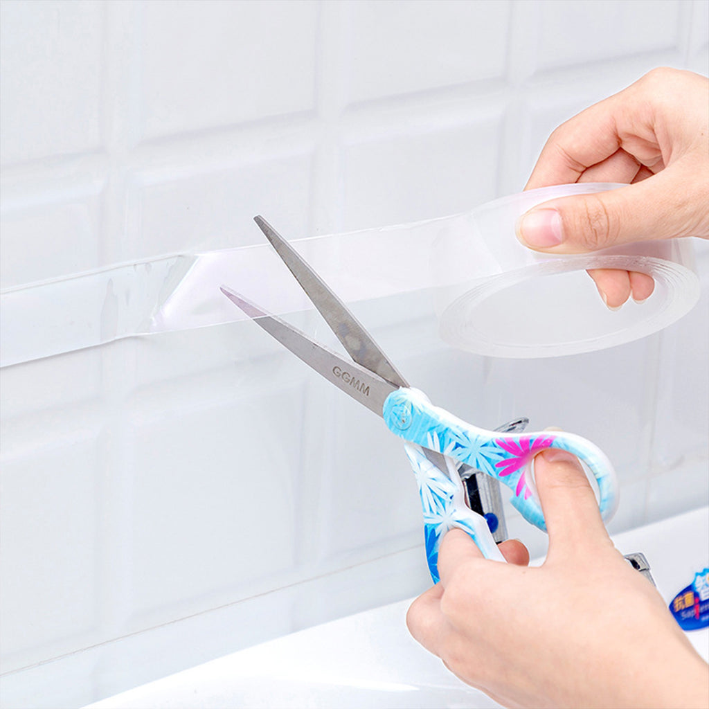 Double Sided Tape Heavy Duty, Nano Double Sided Adhesive Tape, Clear Mounting Tape Picture Hanging Adhesive Strips (9.85FT)