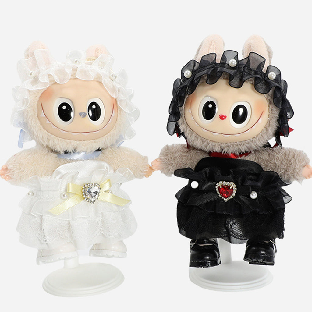 Handmade Doll Clothes - Compatible with 5.91-6.7inch (15-17cm) Dolls as Accessories Only, Premium Doll Overalls Outfit with Hat & Accessories, ropa para 17cm Doll