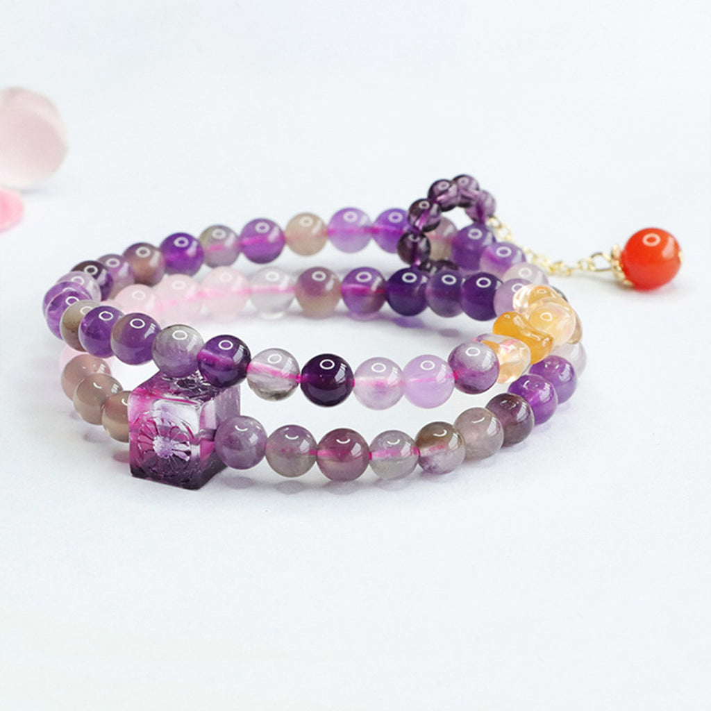 Bracelets for Men & Women - Handmade Stretchy Beaded Feng Shui Jewelry, Natural Stone Protection Gift Set