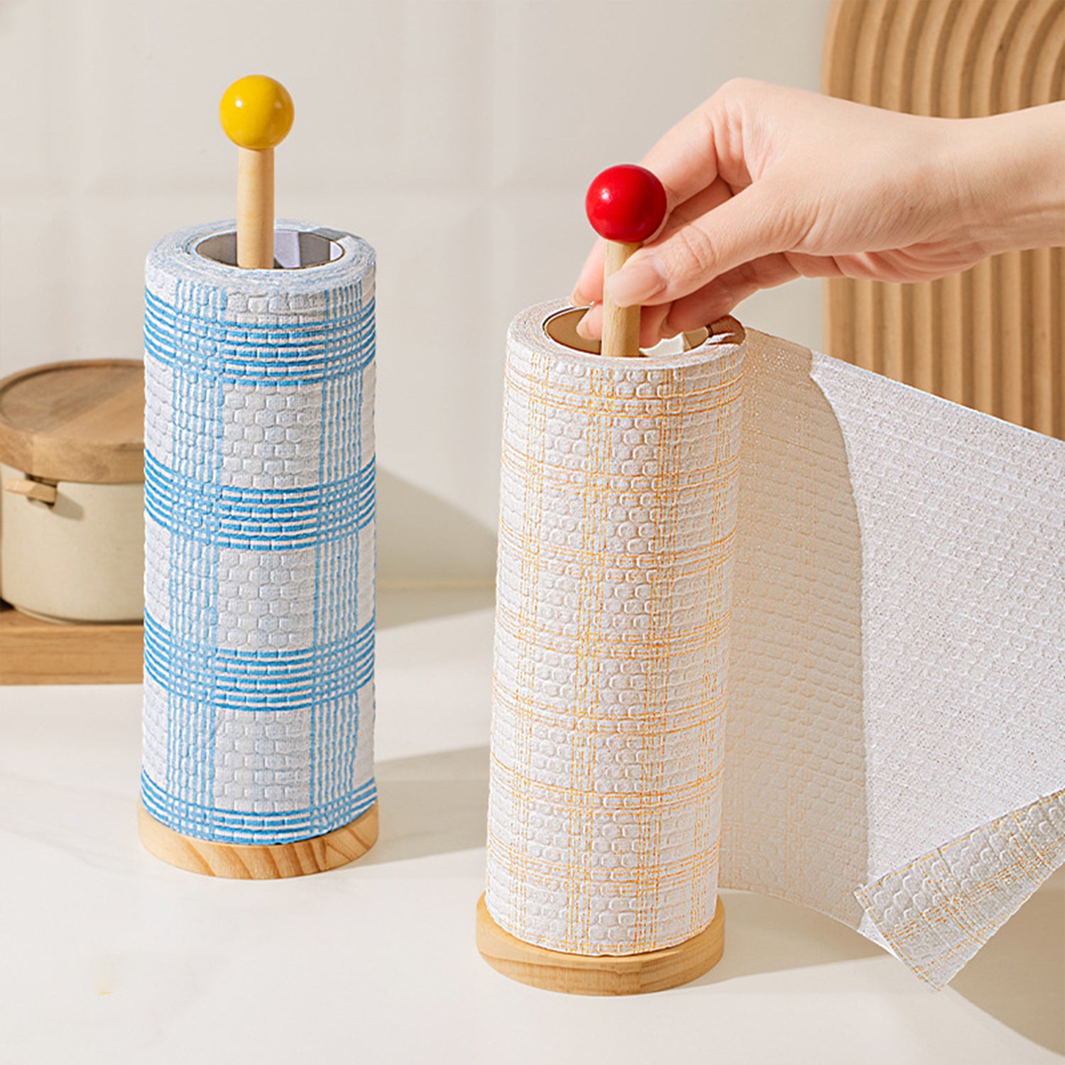 Paper Towel Holder Countertop, OBODING, Kitchen Paper Towel Stand Holder for Kitchen Organization and Storage