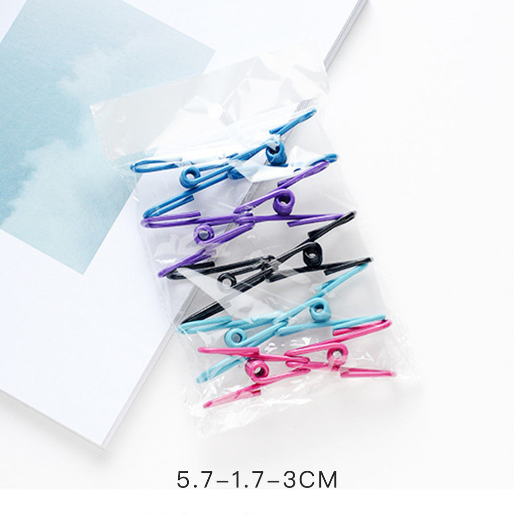 30 Pcs 2 Inch 10 Different Random Colors Chip Clips, PVC Coating High Elasticity Strength Clothes Pins, Food Clips and Bag Clips